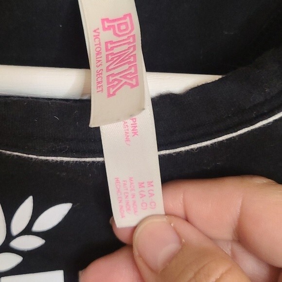 Pink Victoria's Secret sports bra multi-color cotton mix S - Picture 3 of 7